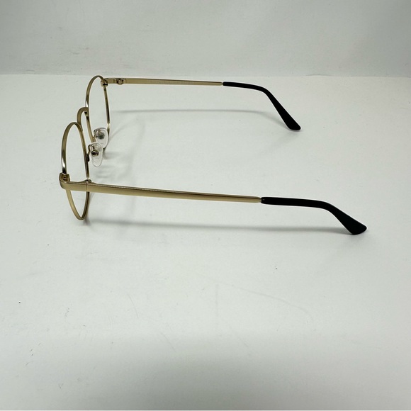 EYEBUYDIRECT St Michel Unisex Golden Round Eyeglass Frame Unisex Size Medium - Picture 8 of 13